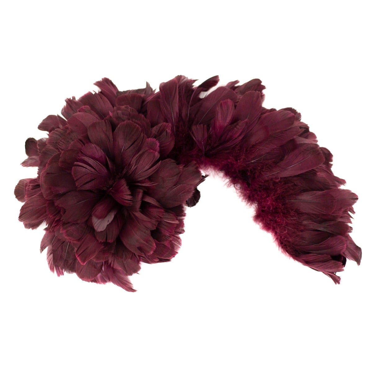 Goose Nagorie Dyed Feathers -Burgundy