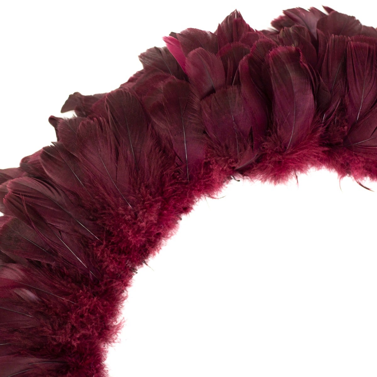 Goose Nagorie Dyed Feathers -Burgundy