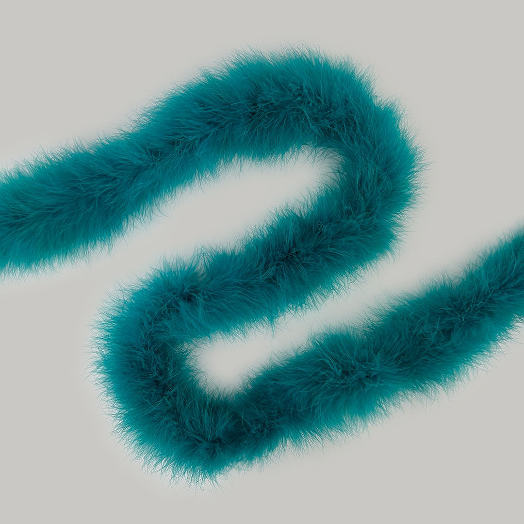 Full Marabou Feather Boa - Dark Aqua