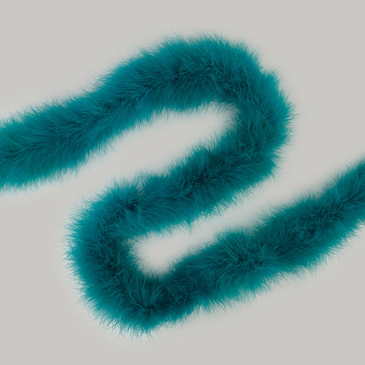 Full Marabou Feather Boa - Dark Aqua