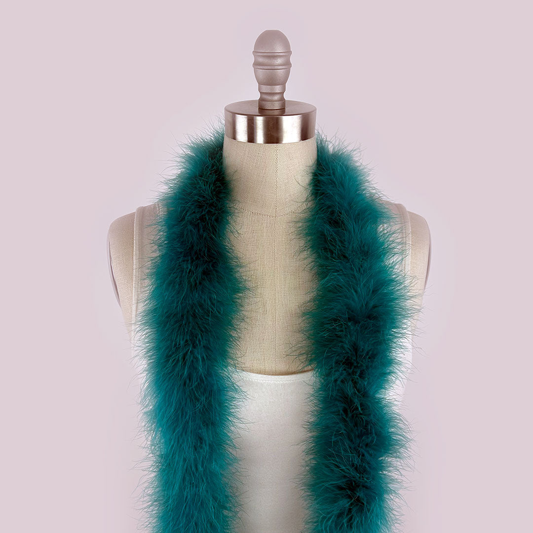 Full Marabou Feather Boa - Dark Aqua