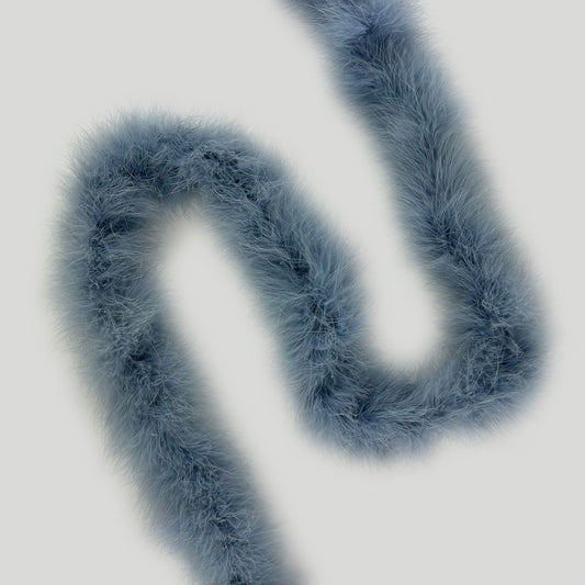 Full Marabou Feather Boa - Dusty Blue