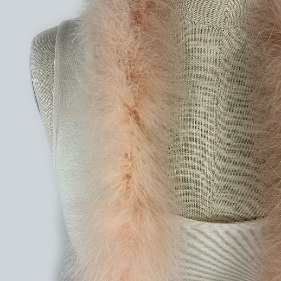 Full Marabou Feather Boa - Dusty Rose