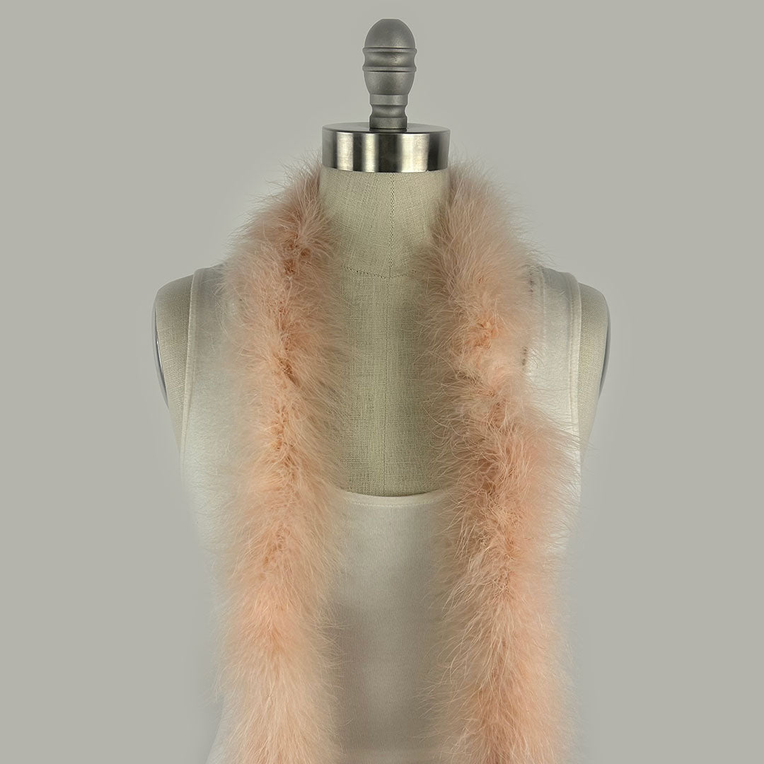 Full Marabou Feather Boa - Dusty Rose