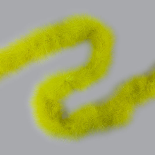 Full Marabou Feather Boa - Fluorescent Yellow