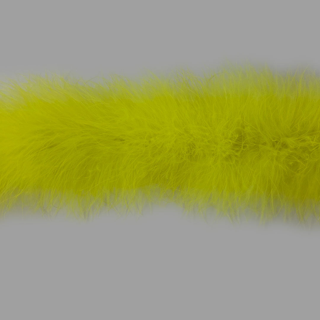 Full Marabou Feather Boa - Fluorescent Yellow
