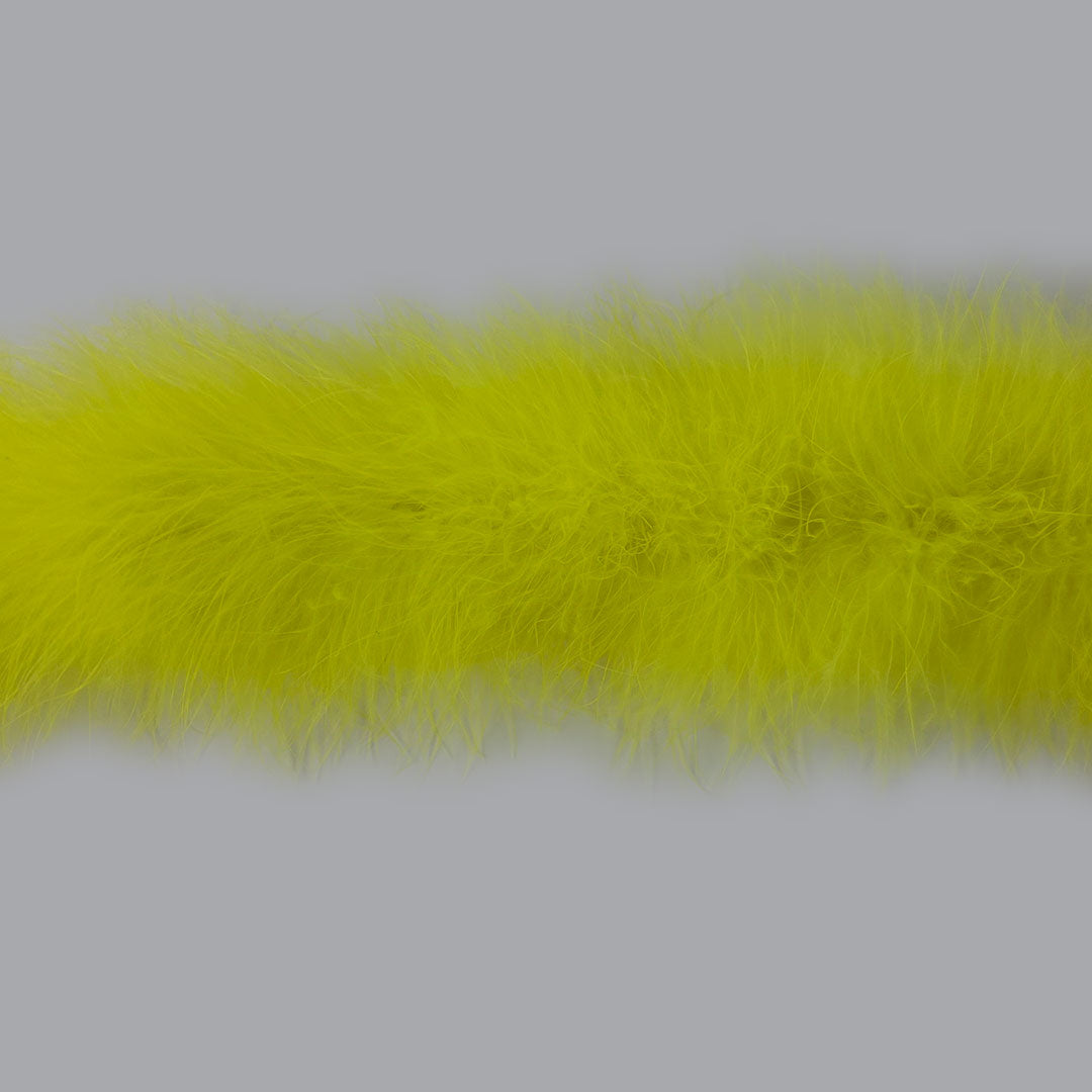 Full Marabou Feather Boa - Fluorescent Yellow