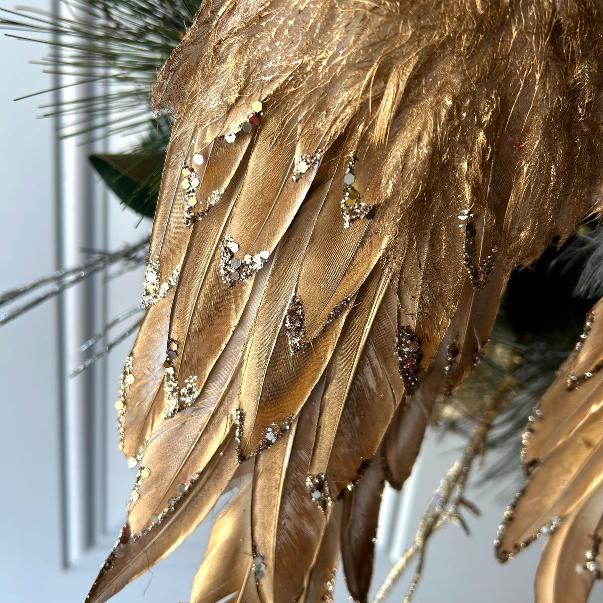 Gold Angel Wing Ornament