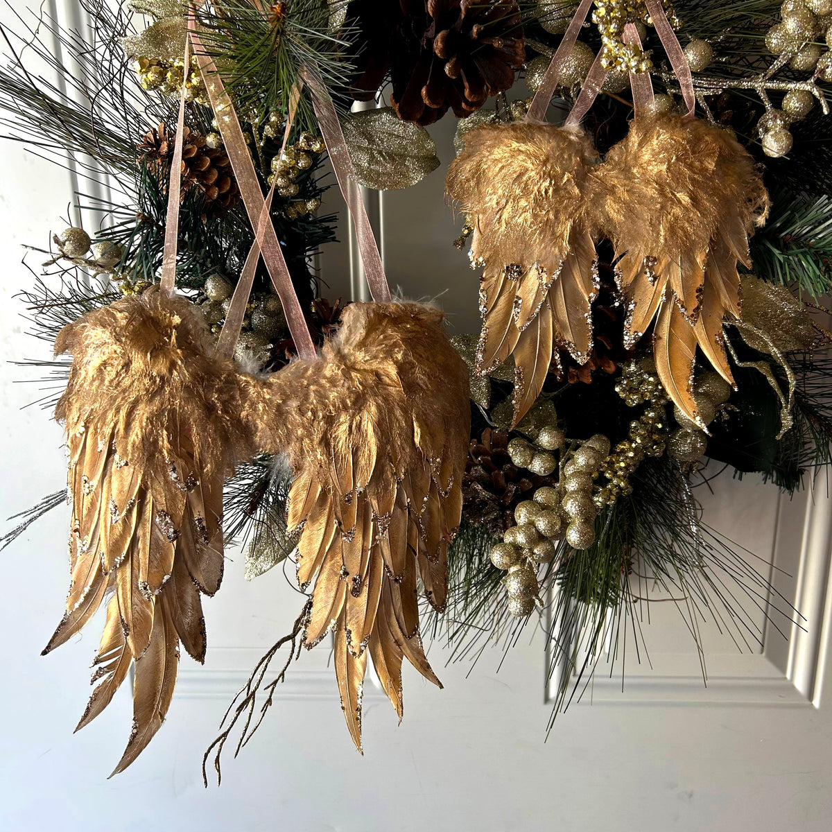 Gold Angel Wing Ornament