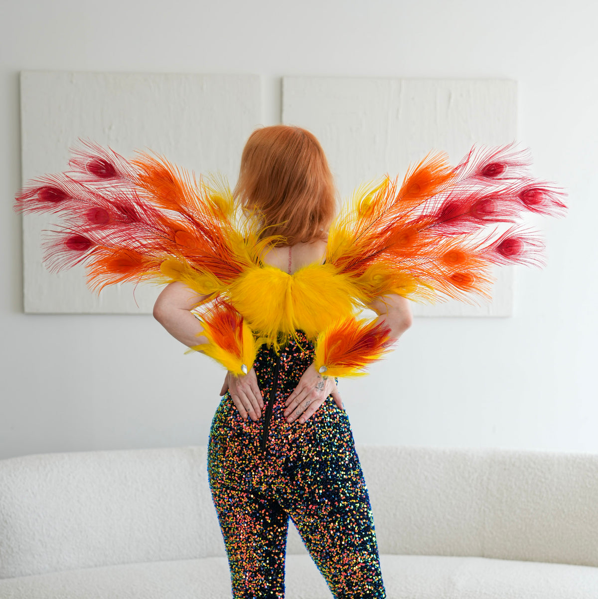 Solar Kiss Peacock Fairy Wings & Cuffs