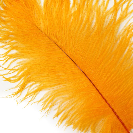 Ostrich Feathers 9-12" Drabs - Marigold