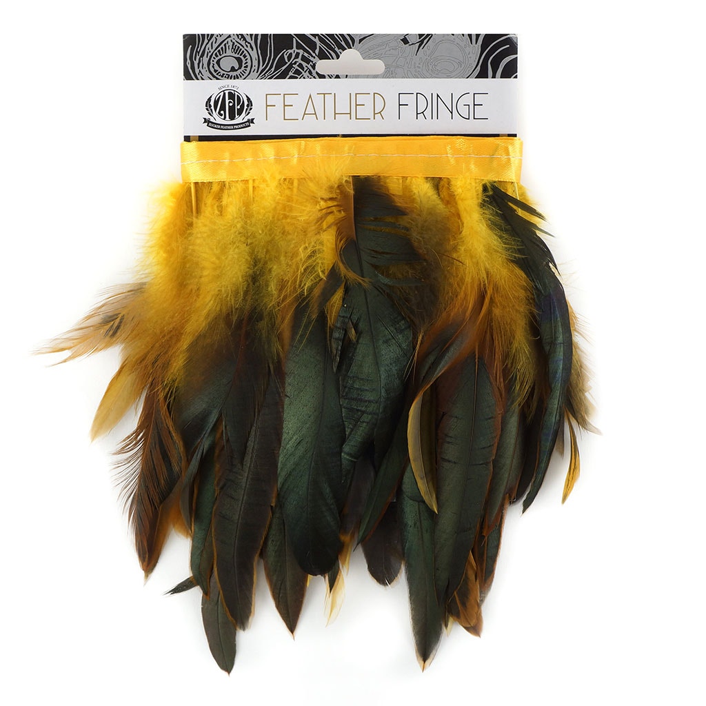 Half Bronze-Irid Schlappen Fringe Dyed Gold