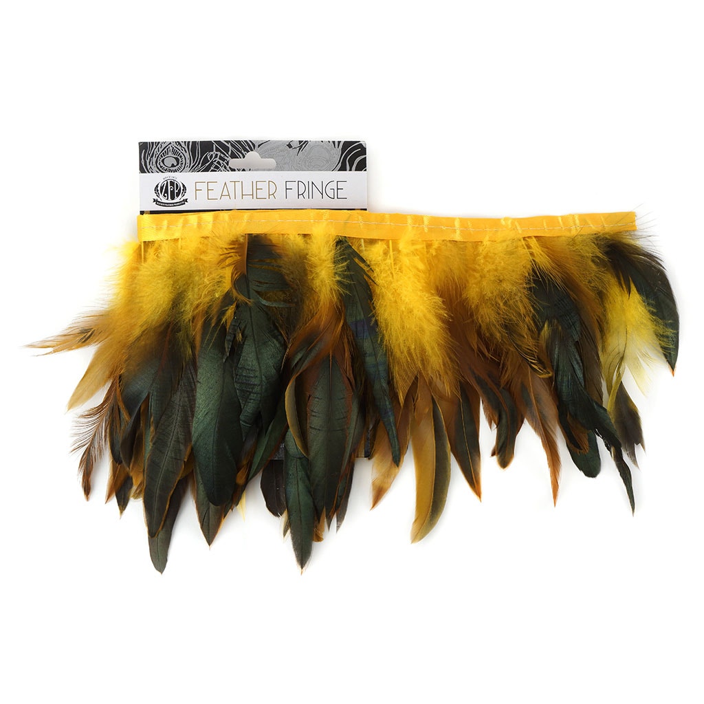 Half Bronze-Irid Schlappen Fringe Dyed Gold