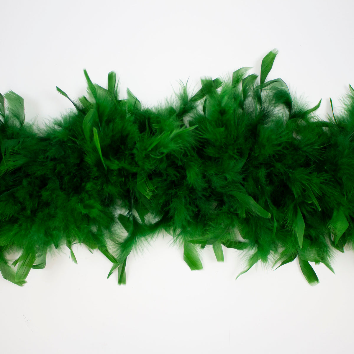 Chandelle Feather Boa - Medium Weight - Forest Green