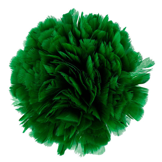 Parried Turkey Ruff Feathers -  1/2YD - Kelly