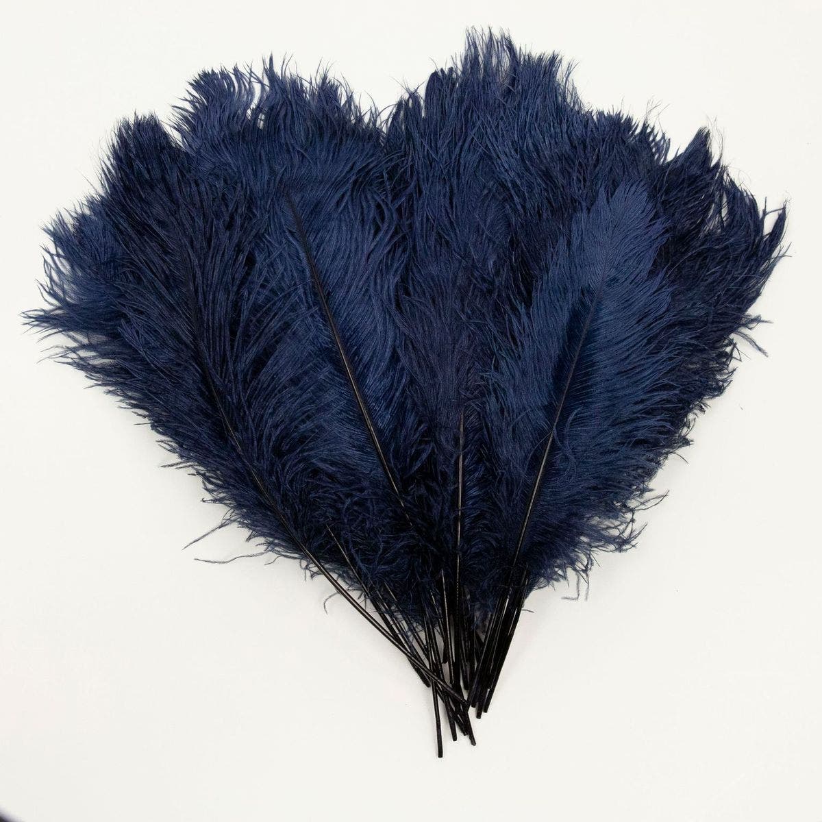 Ostrich Tails 16-18 inch  - 30 PC - Navy