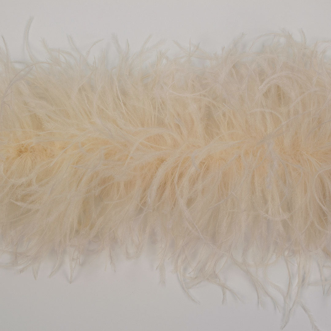 Ivory 4 Ply Ostrich Feather Boa
