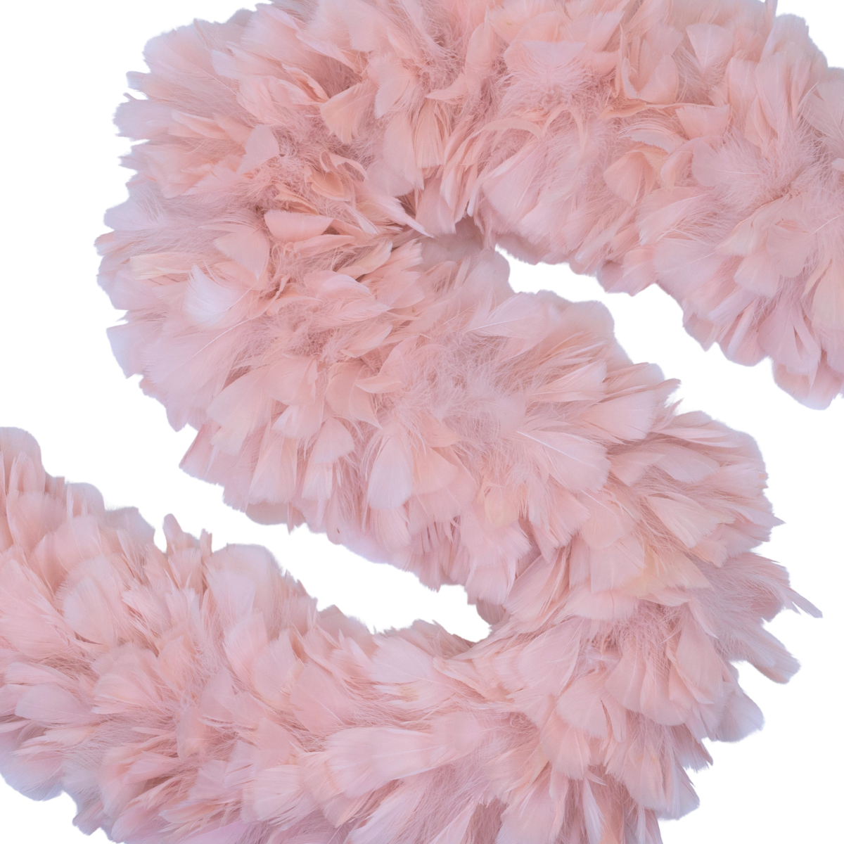 Turkey Boa 8-10 inch diameter   2yd --Light Pink