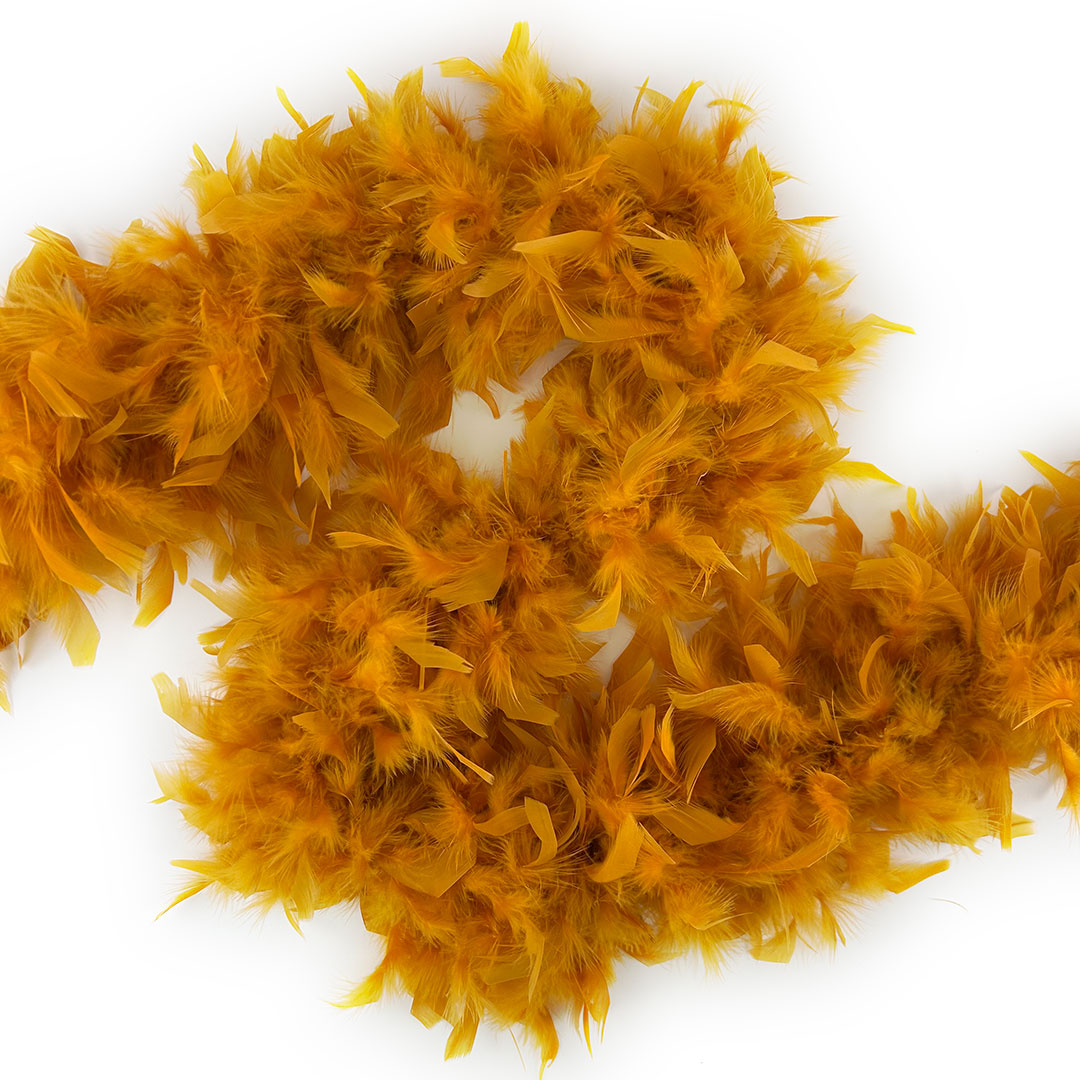 Chandelle Feather Boa - Medium Weight - Marigold