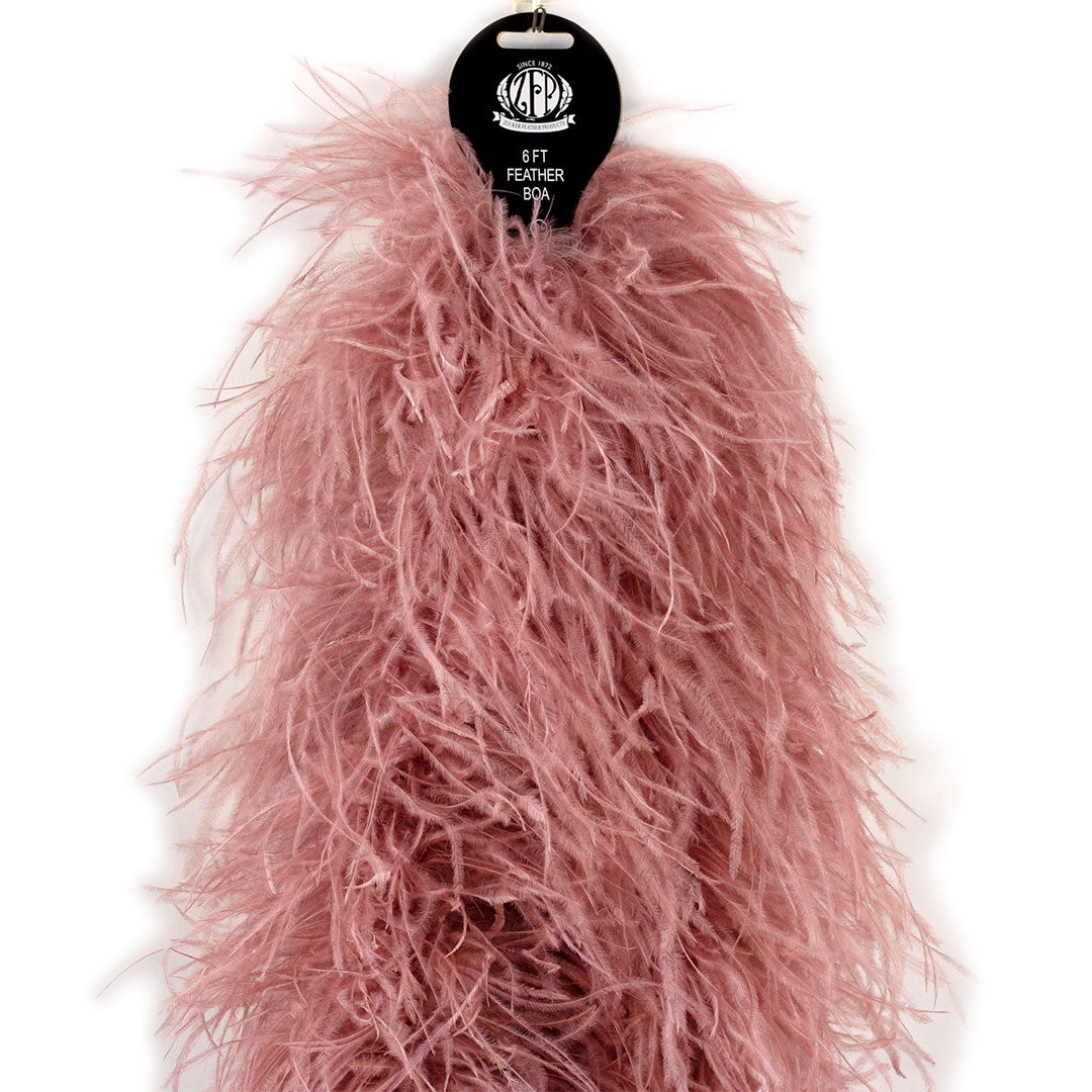 Mauve 6 Ply Ostrich Feather Boa