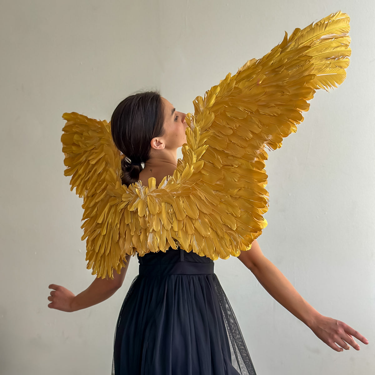 Giant Metallic Gold Wings