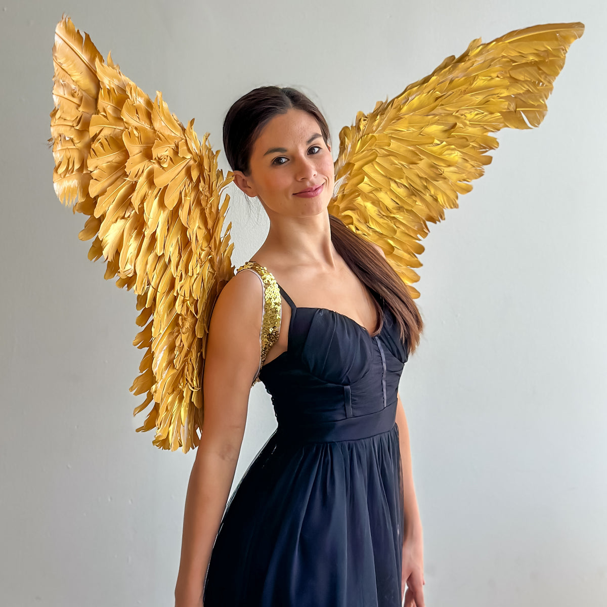 Giant Metallic Gold Wings