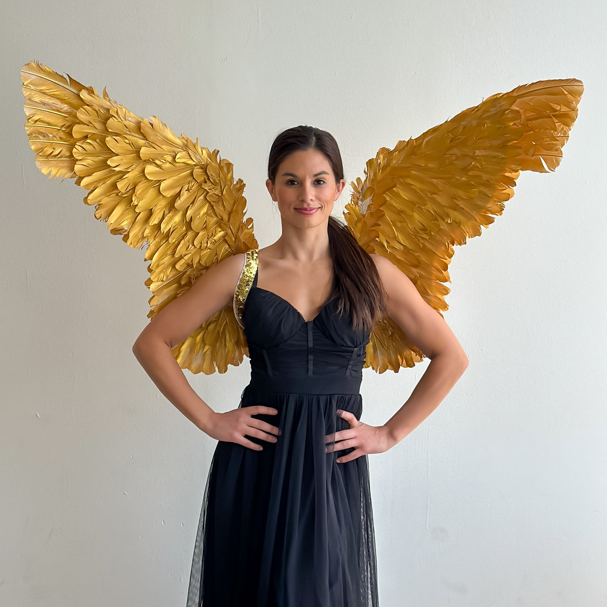 Giant Metallic Gold Wings