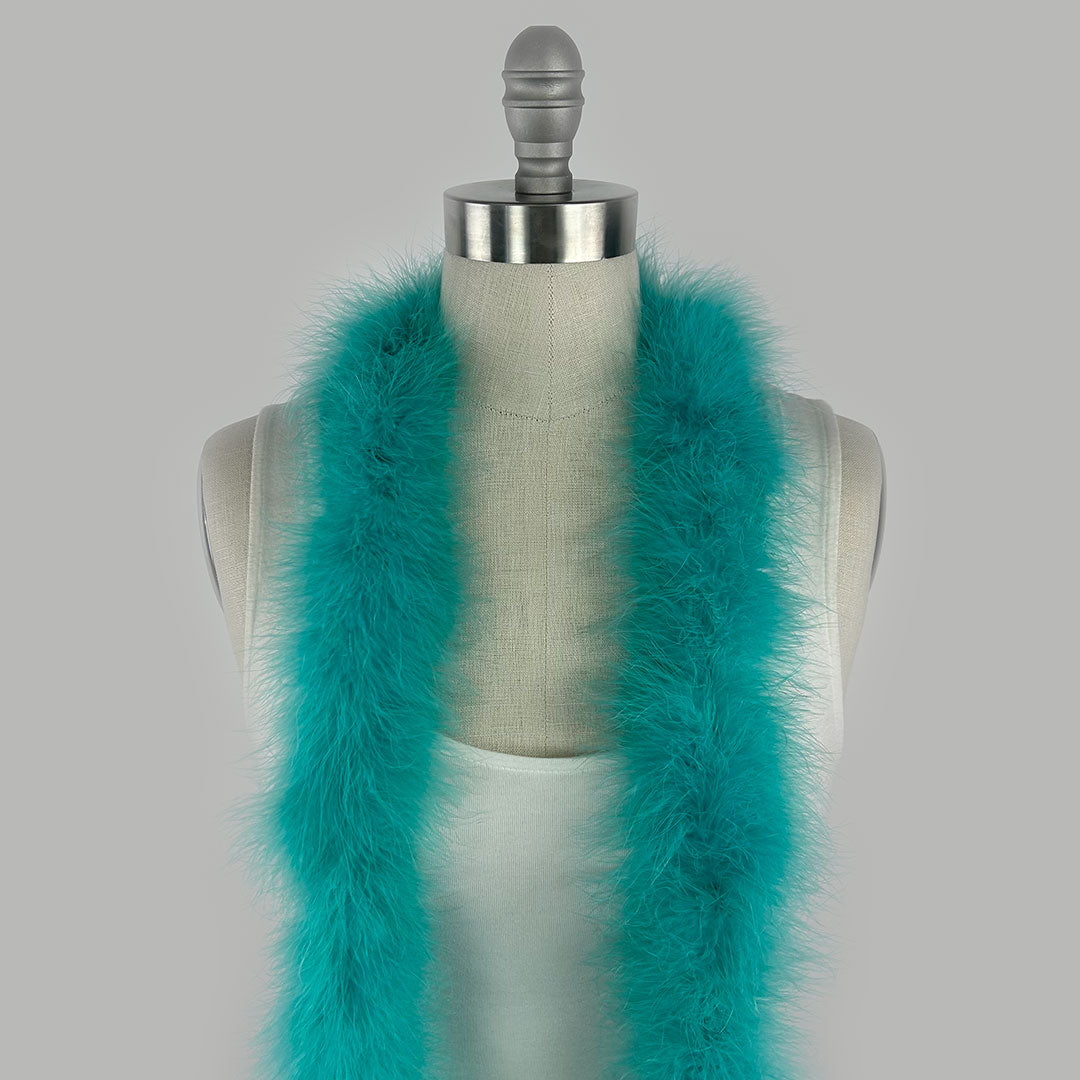 Full Marabou Feather Boa - Mint Green