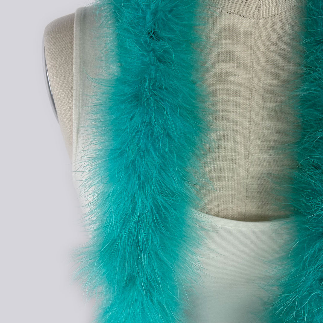 Full Marabou Feather Boa - Mint Green