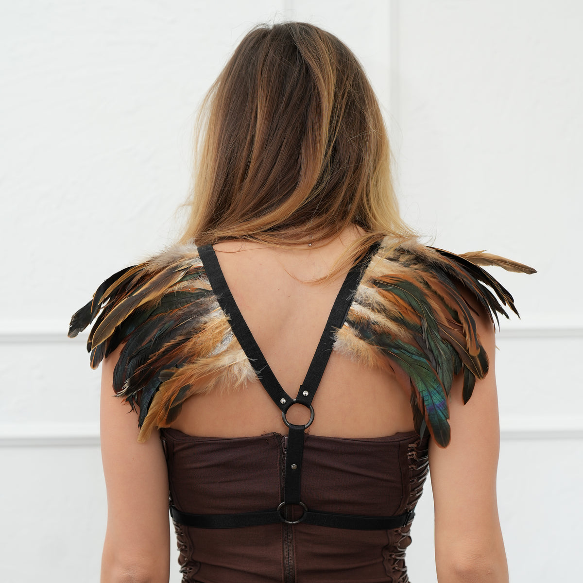 Dakota Feathers Down Harness - Natural