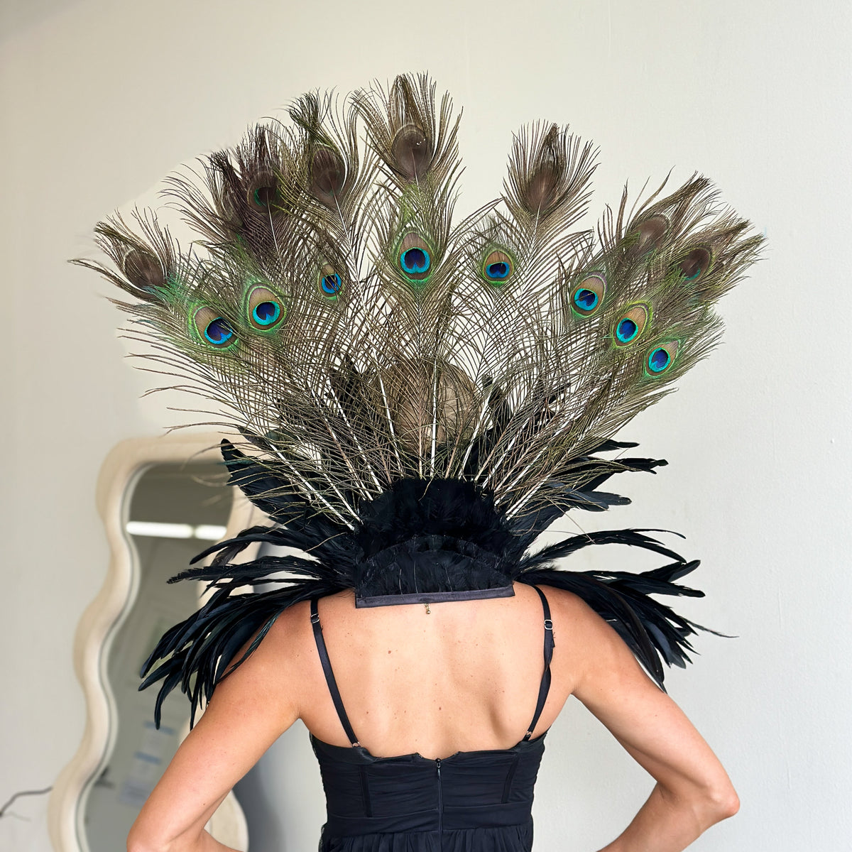 Peacock Empress Feather Collar