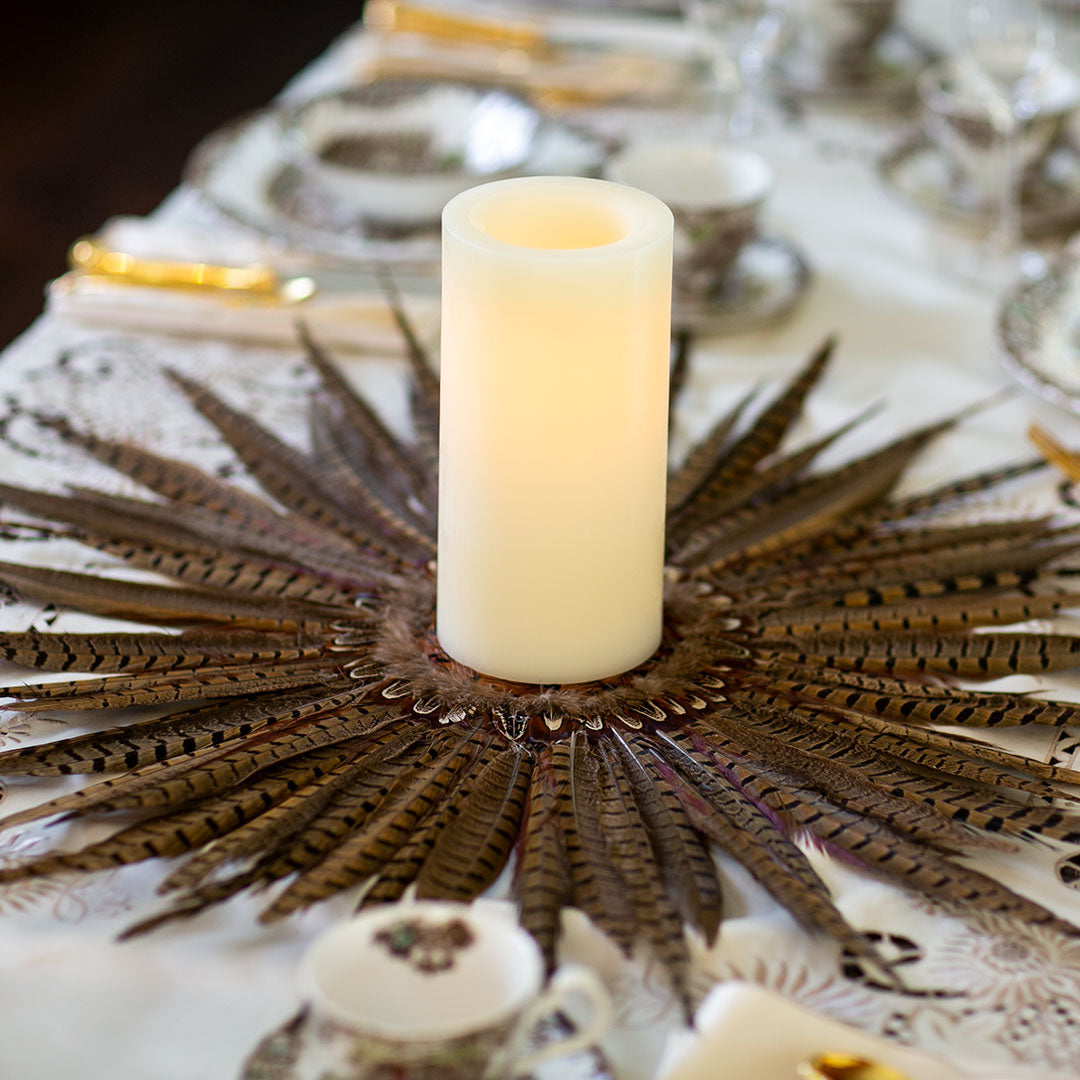 Natural Pheasant Tail Wreath - Natural
