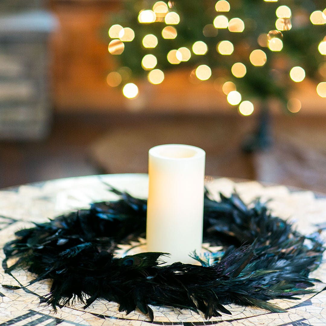 Black Feather Garland