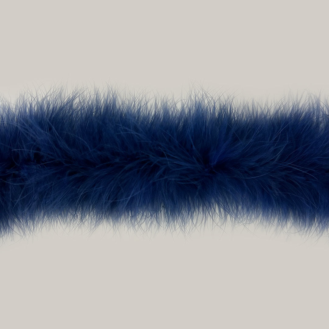 Full Marabou Feather Boa - Navy Blue