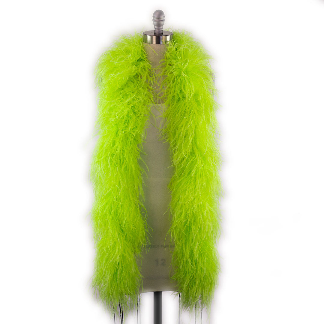 Neon Green 6 Ply Ostrich Feather Boa