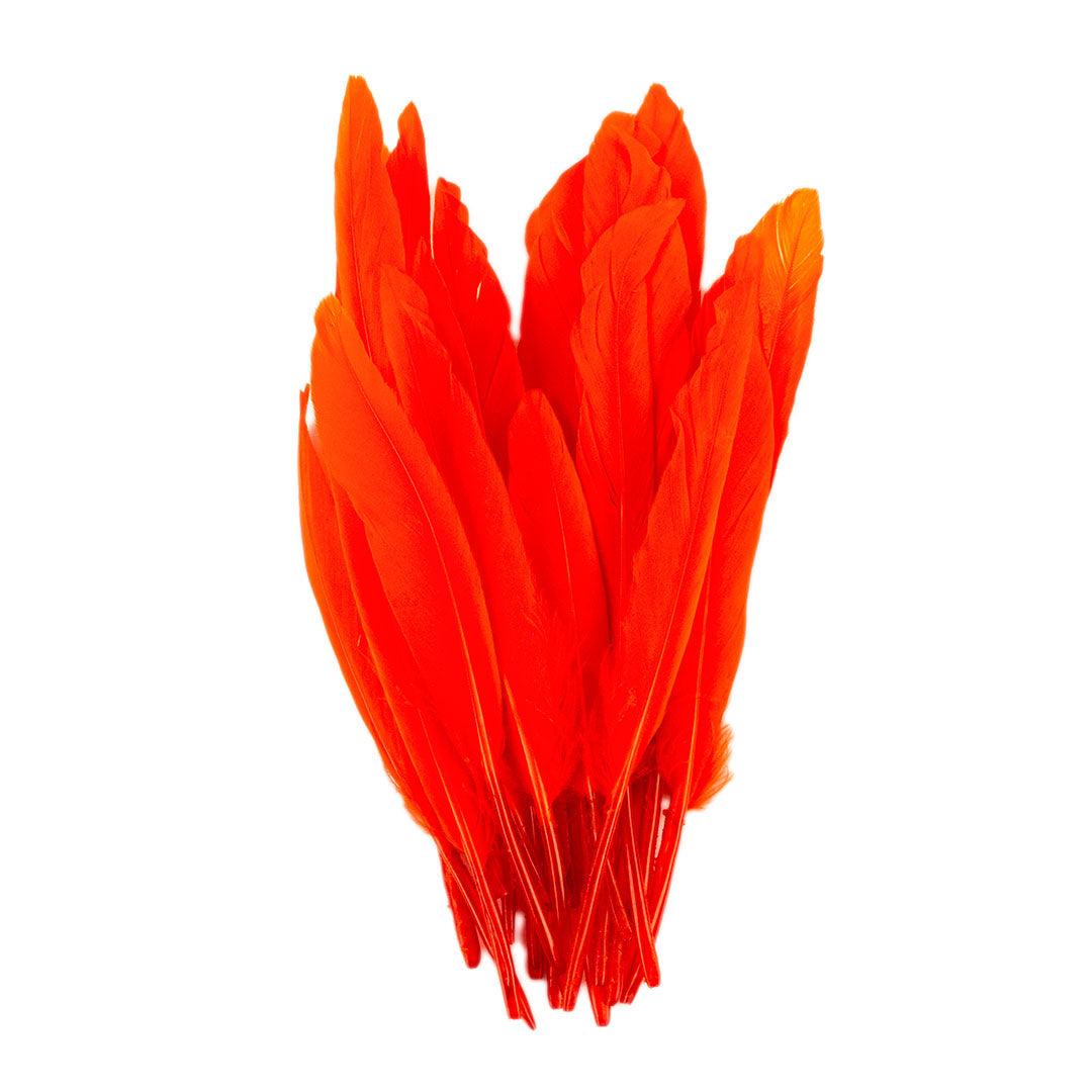 Duck Cosse Feathers - 3 - 6"-Orange