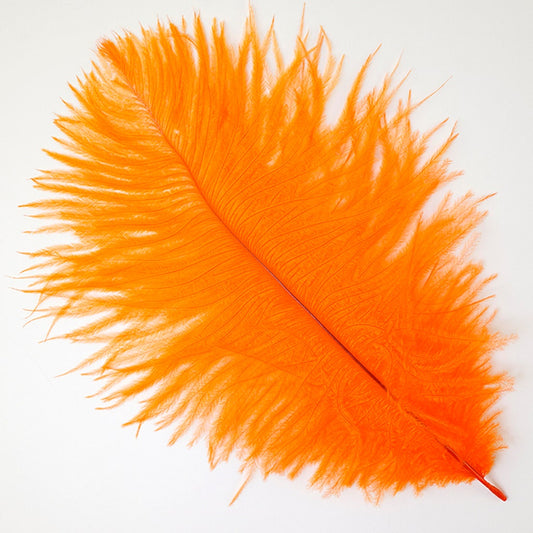 Ostrich Feathers 9-12" Drabs - Orange