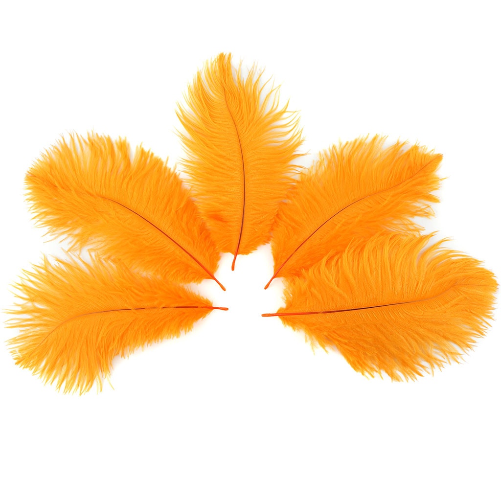 Ostrich Feathers 4-8" Drabs - Mango