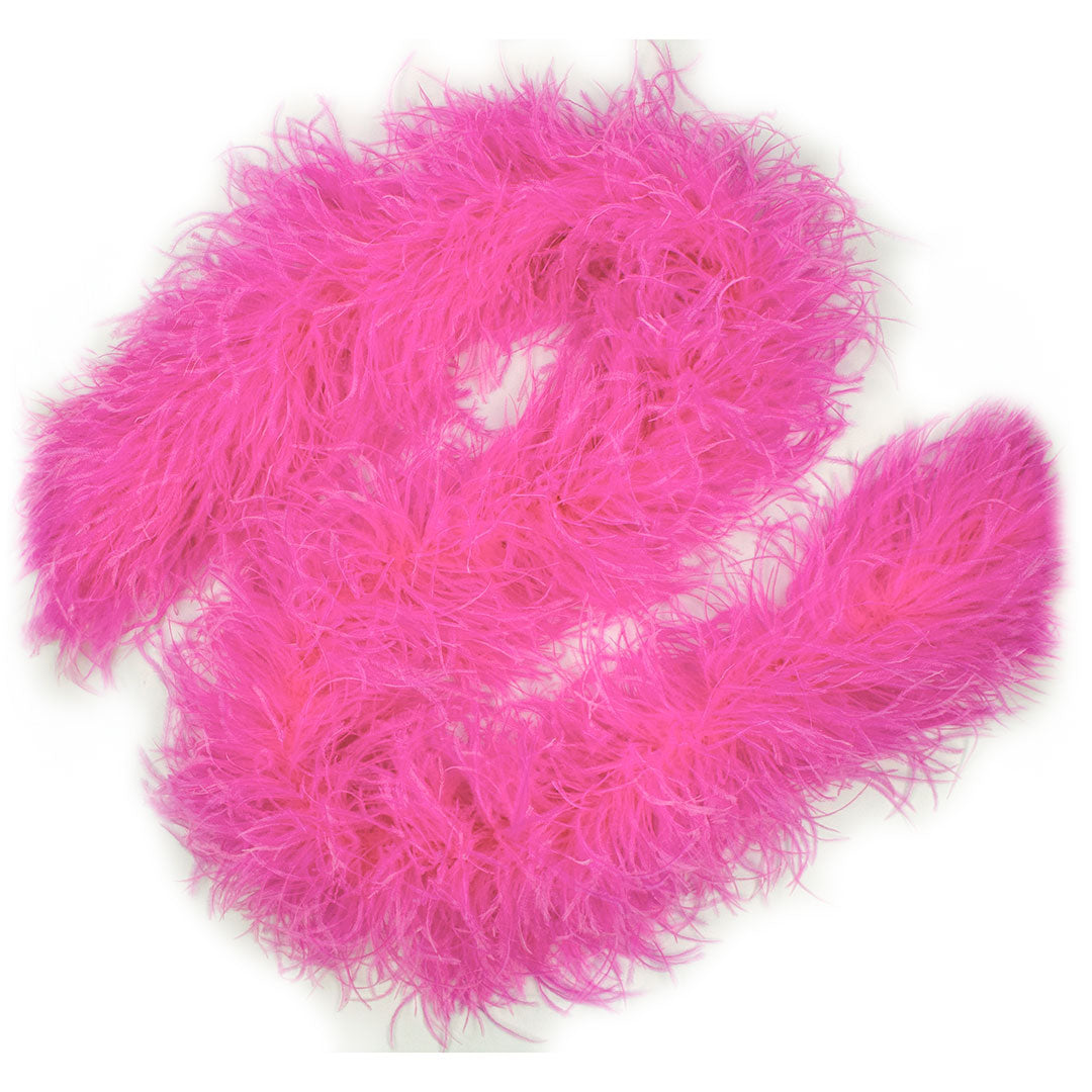 Hot Pink 6 Ply Ostrich Feather Boa