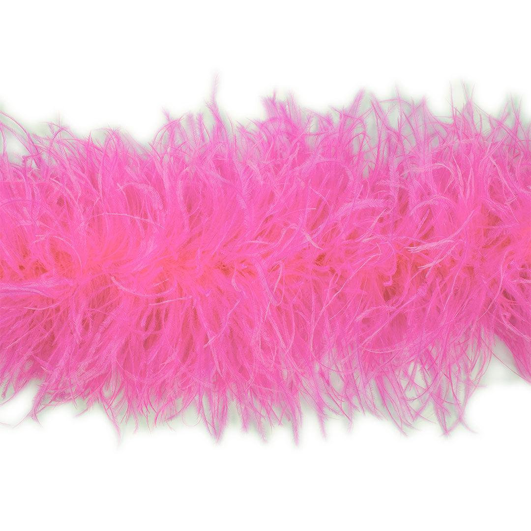 Hot Pink 6 Ply Ostrich Feather Boa