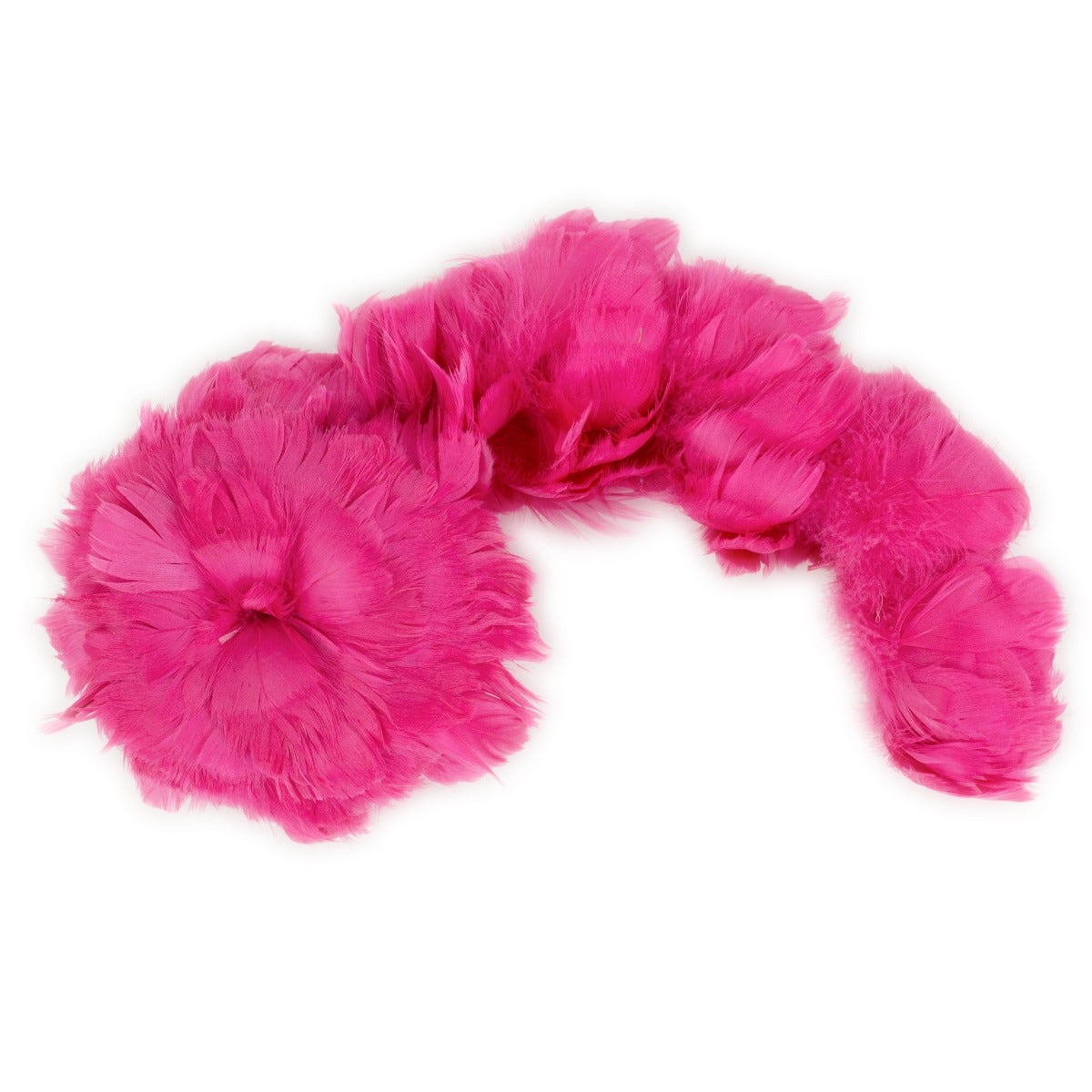 Strung Goose Coquille Feathers 3-4" -- 1/4 lb-Raspberry Sorbet