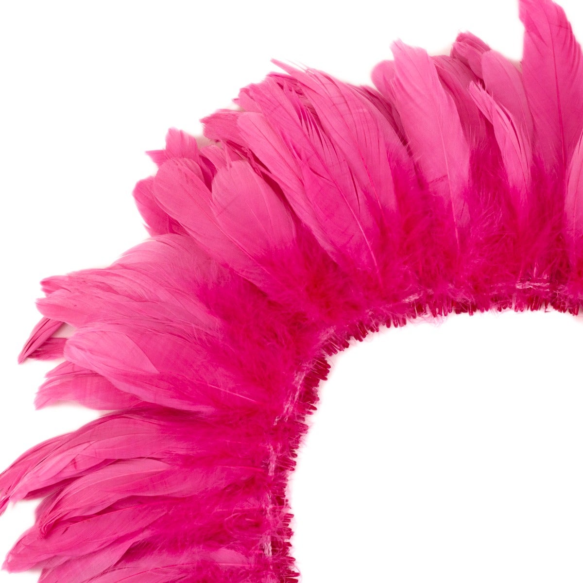 Goose Nagorie Dyed Feathers -Raspberry Sorbet