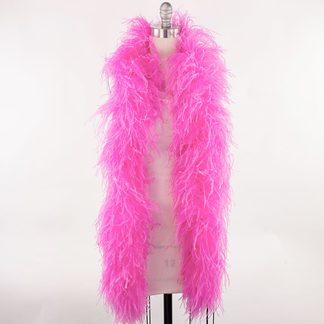 Hot Pink 6 Ply Ostrich Feather Boa