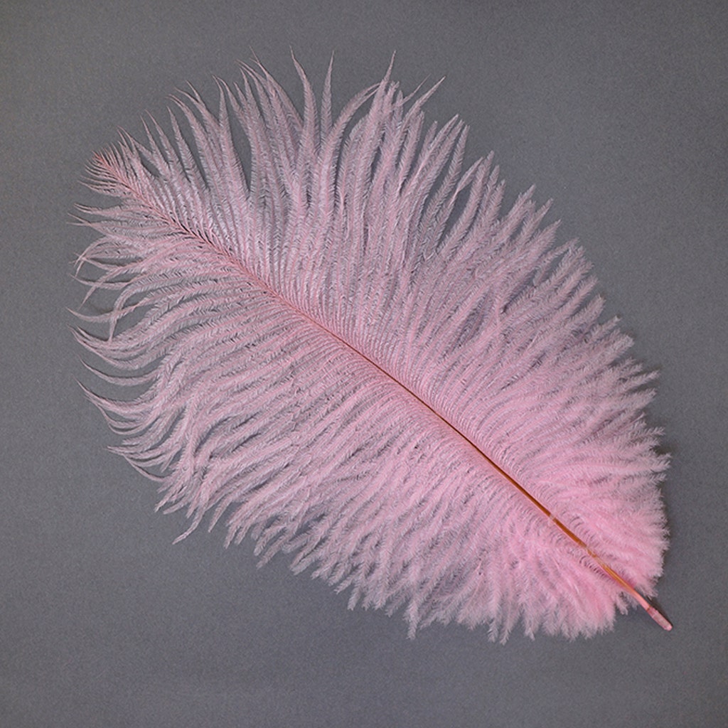 Ostrich Feathers 9-12" Drabs -  Candy Pink