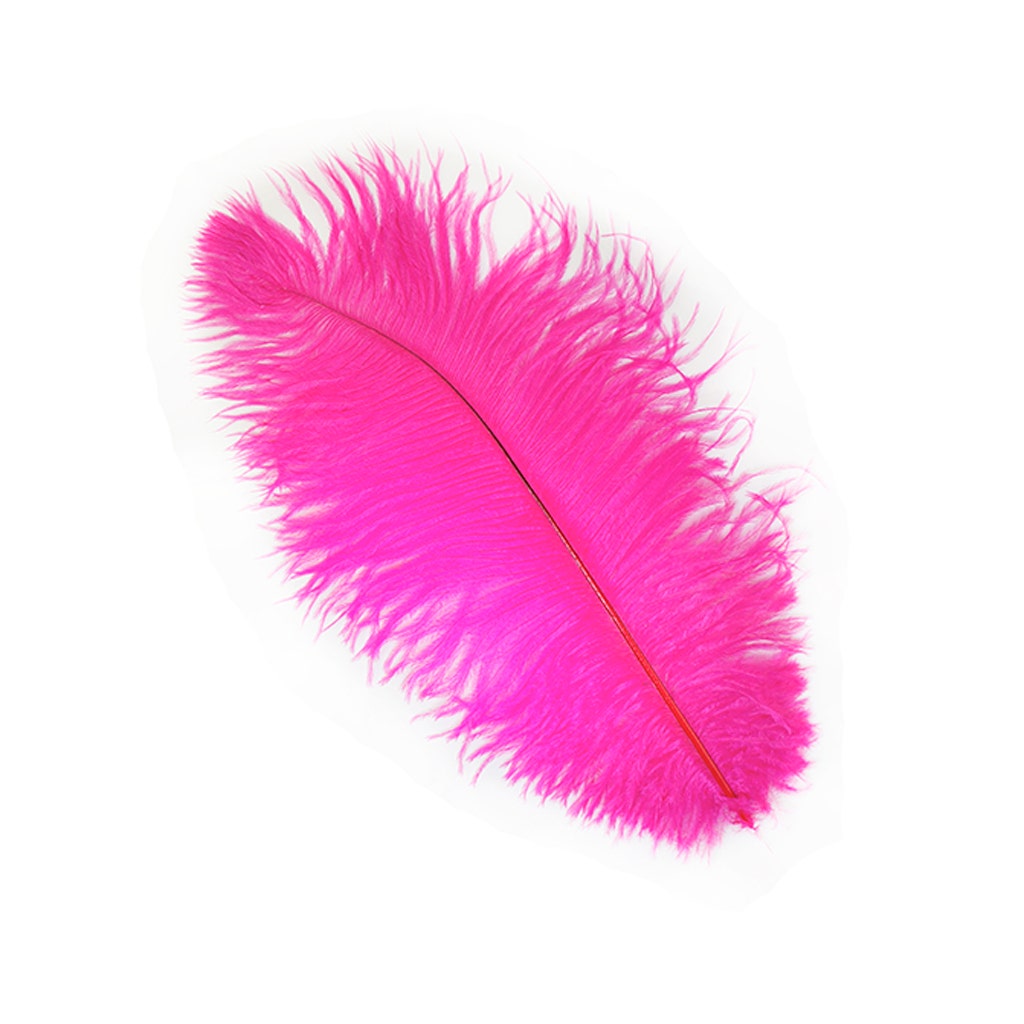 Ostrich Feathers 13-16" Drabs - Shocking Pink