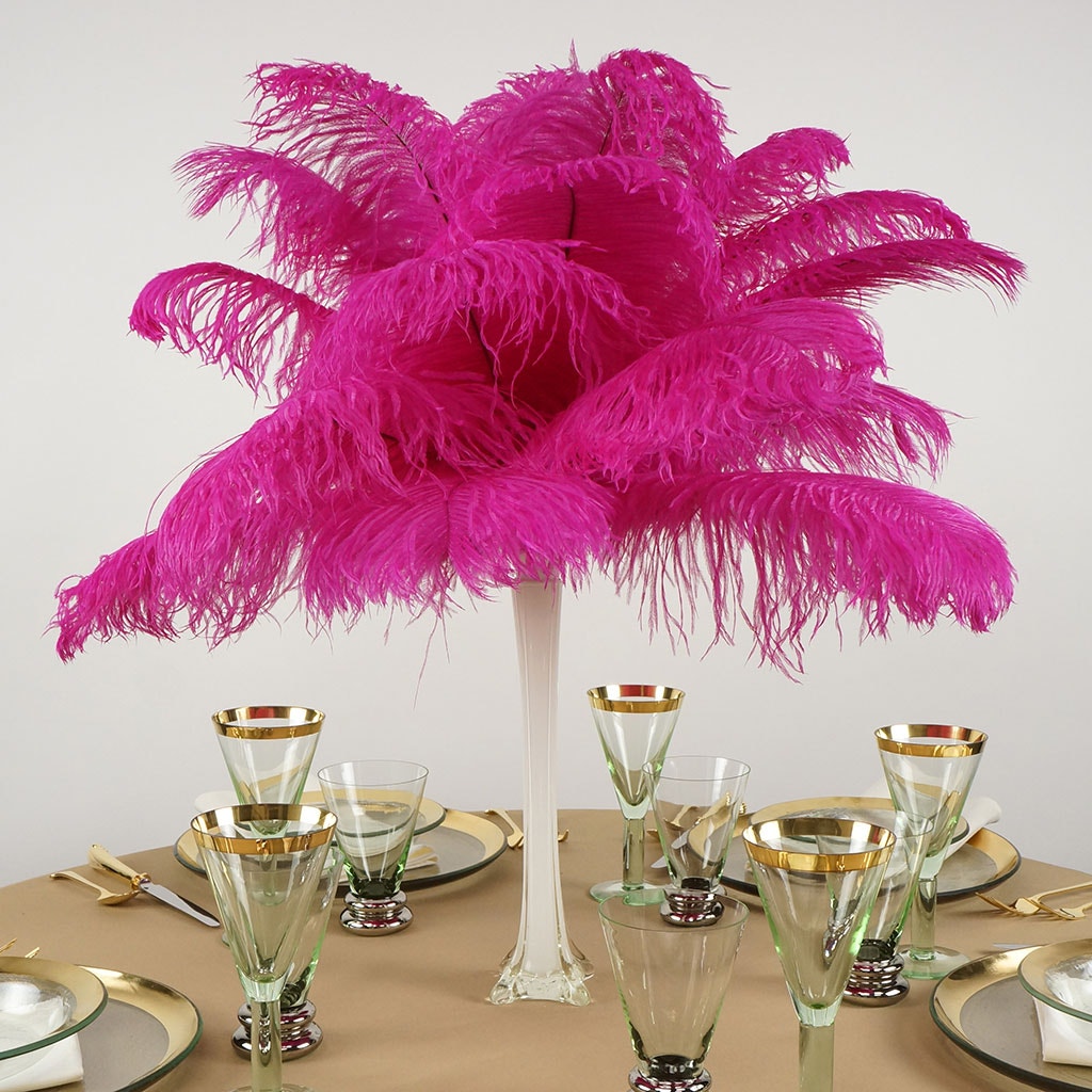 Ostrich Feathers 13-16" Drabs - Shocking Pink