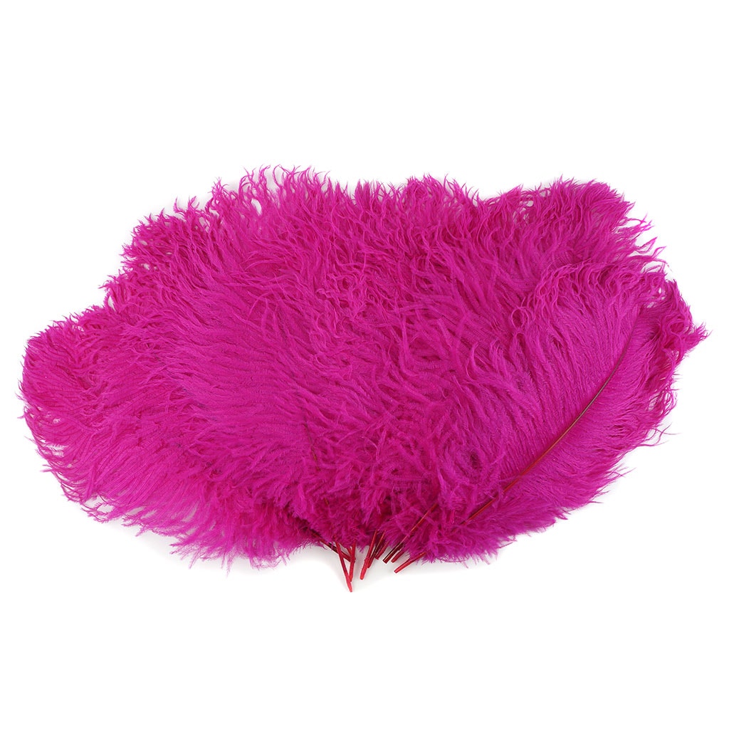 Ostrich Feathers 13-16" Drabs - Shocking Pink