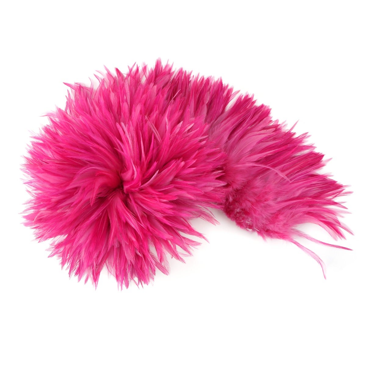 1 Yard Strung Rooster Saddles -  Pink Orient