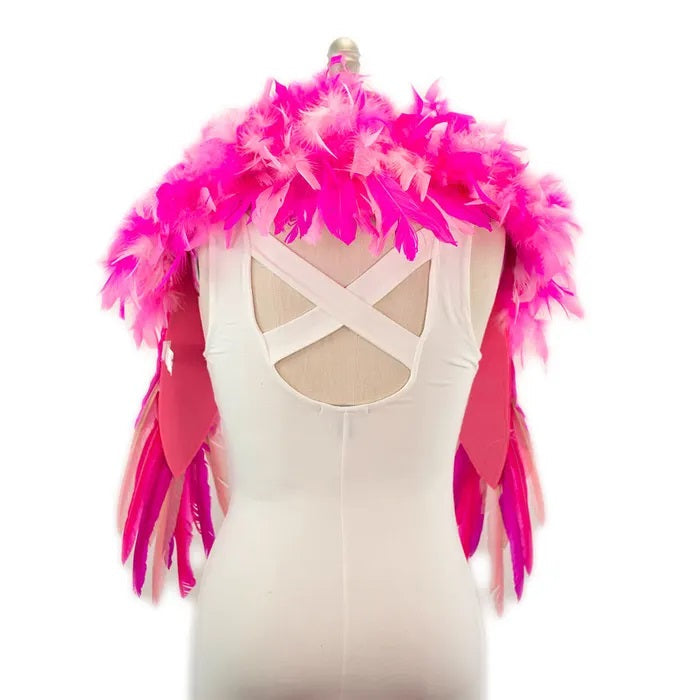 Flamingo Pink Feather Shrug