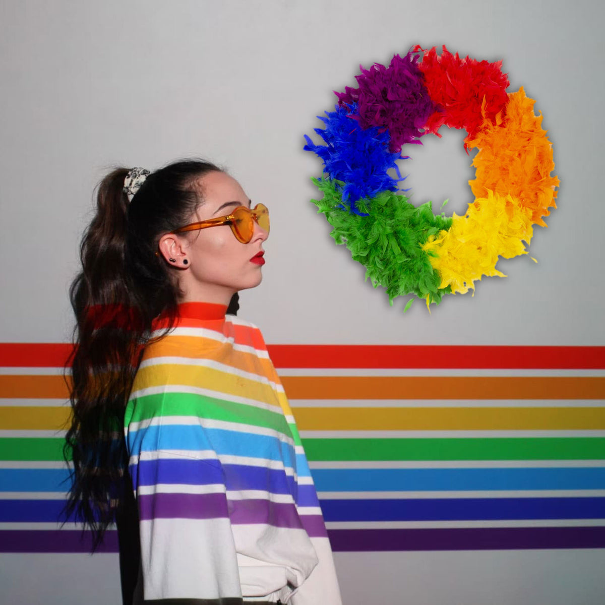 Rainbow Pride Wreath